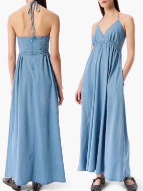 BNWT Robert Rodriguez Neakita Tie Halter Dress